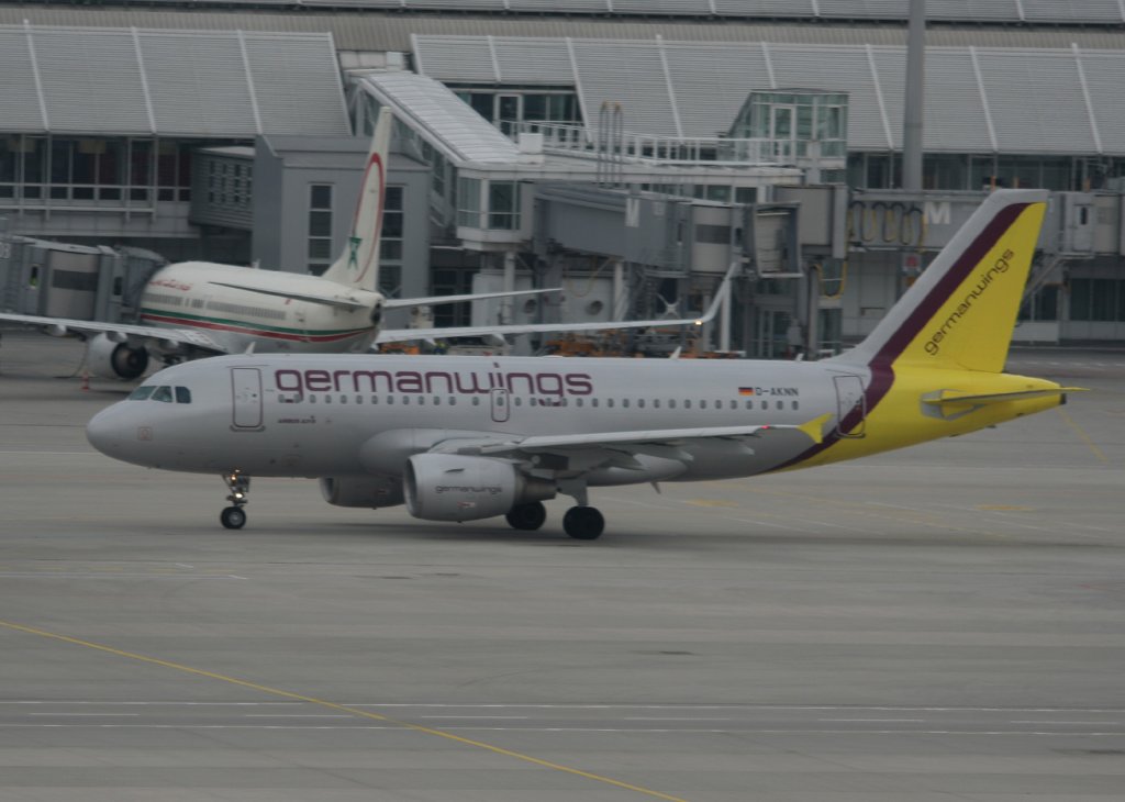 Germanwings A 319-112 D-AKNN am 10.03.2010 auf dem Flughafen Mnchen