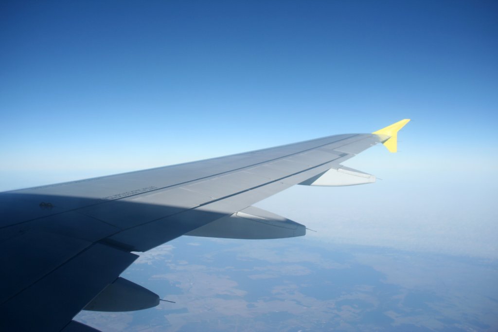Germanwings A 319-112 D.AKNV im Flug am 10.03.2010
