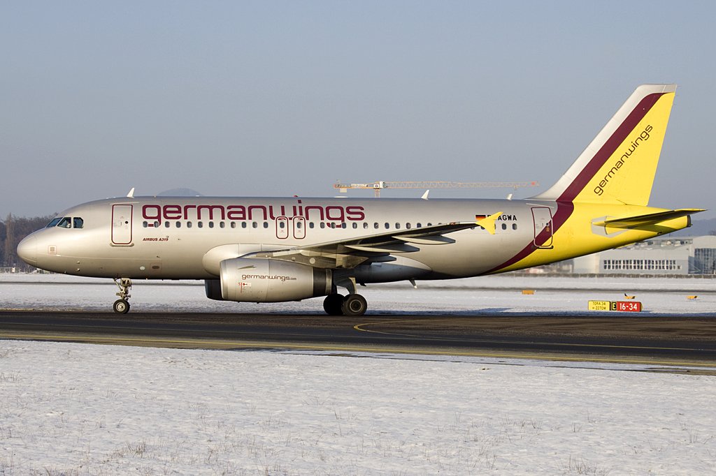 Germanwings, D-AGWA, Airbus, A319-132, 16.01.2010, SZG, Salzburg, Austria 

