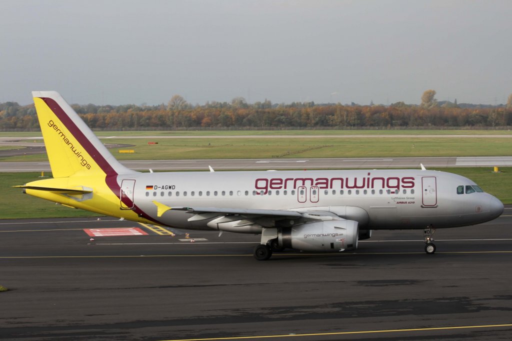 Germanwings, D-AGWD, Airbus, A 319-100, 10.11.2012, DUS-EDDL, Dsseldorf, Germany 