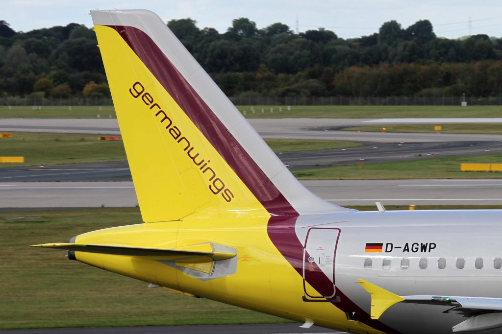 Germanwings, D-AGWP, Airbus, A 319-100 (Seitenleitwerk/Tail), 22.09.2012, DUS-EDDL, Dsseldorf, Germany
