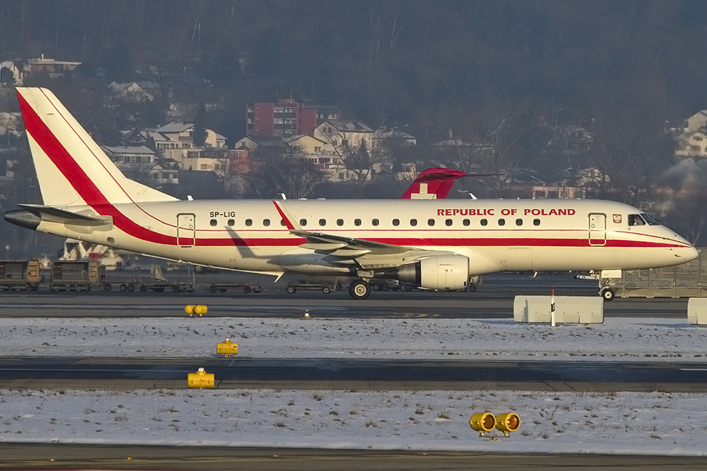 Government - Poland, SP-LIG, Embraer, ERJ-175LR, 23.01.2013, ZRH, Zrich, Switzerland 


