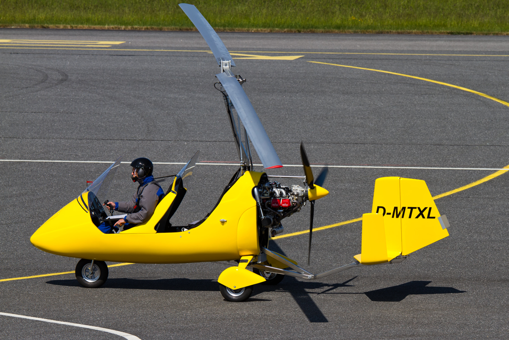 Gyrocopter auf dem Flughafen Heringsdorf. - 28.05.2012