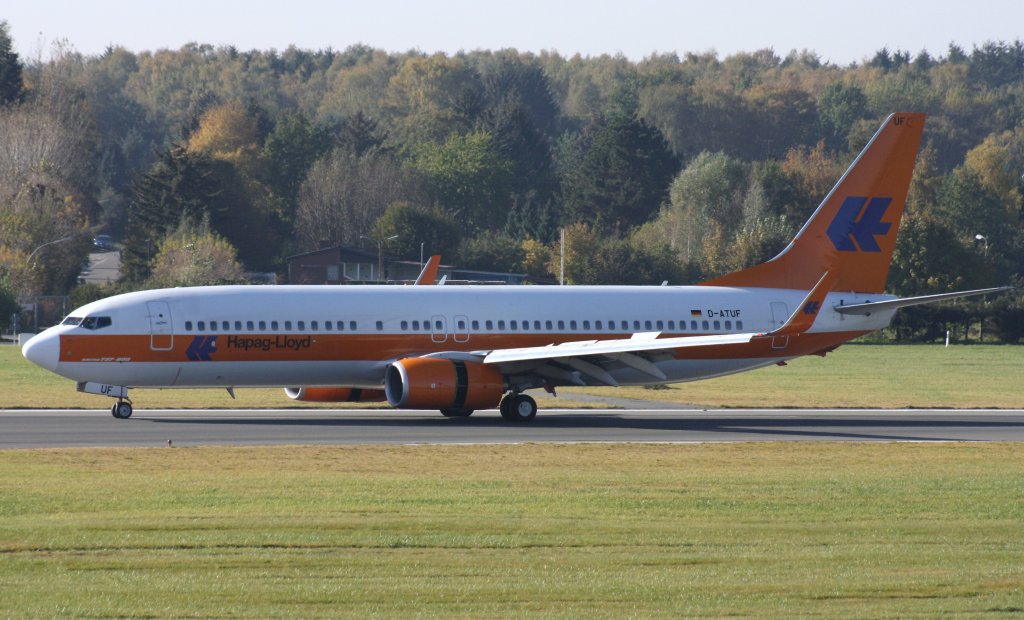 Hapag Lloyd, D-ATUF, Boeing 737-8K5, 23.10.2011, HAM-EDDH, Hamburg, Germany