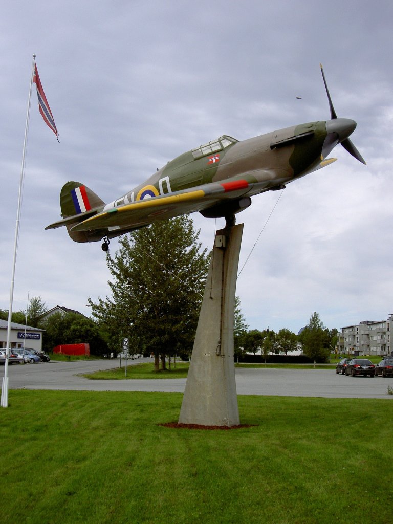 Hawker Hurricane vor dem Luftfahrtmuseum in Bodo (29.06.2013)