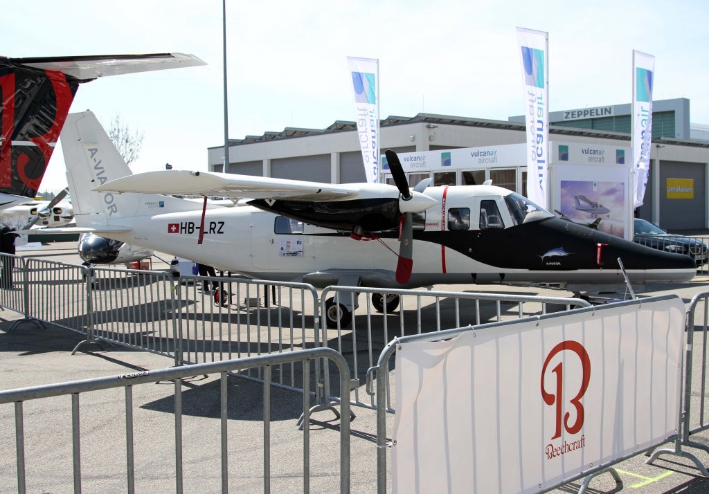 HB-LRZ, Vulcan Air, AP-68 TP-600 Viator, 24.04.2013, Aero 2013 (EDNY-FDH), Friedrichshafen, Germany