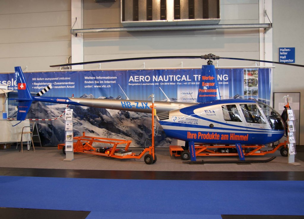 HB-ZJX, Robinson R-44 Raven II, VTC Vosseler Trading & Consulting GmbH, 2010.04.08, EDNY-FDH, Friedrichshafen (Aero 2010), Germany