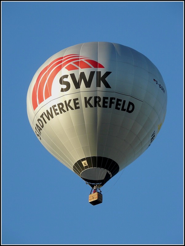 Heiluftballon der Stadtwerke Krefeld bei der Mosel Ballon Fiesta am 21.08.2010.