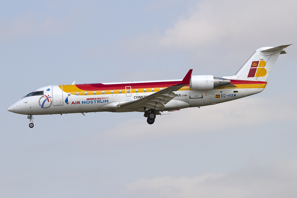 Iberia - Air Nostrum, EC-HXM, Bombardier, CRJ-200ER, 10.09.2010, BCN, Barcelona, Spain 




