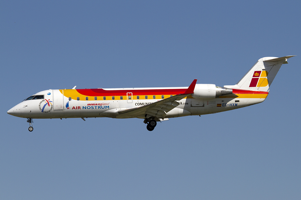 Iberia - Air Nostrum, EC-HXM, Bombardier, CRJ-200LR, 19.09.2010, BCN, Barcelona, Spain 



