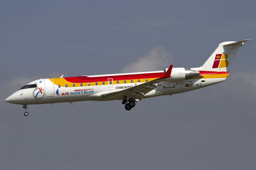 Iberia - Air Nostrum, EC-IKZ, Bombardier, CRJ-200ER, 06.09.2010, BCN, Barcelona, Spain 




