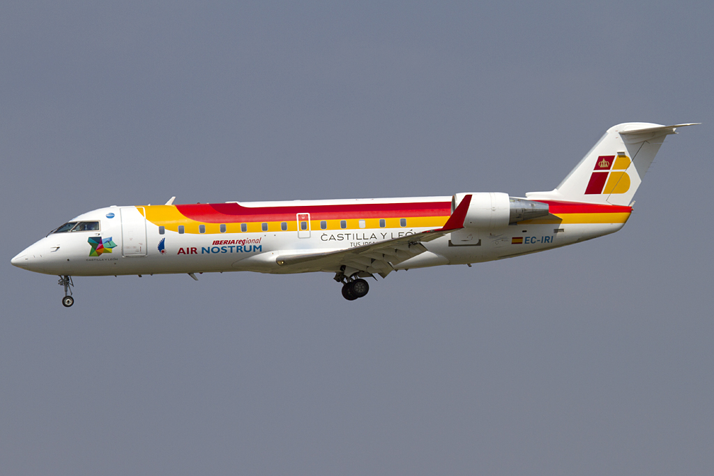 Iberia - Air Nostrum, EC-IRI, Bombardier, CRJ-200ER, 06.09.2010, BCN, Barcelona, Spain 



