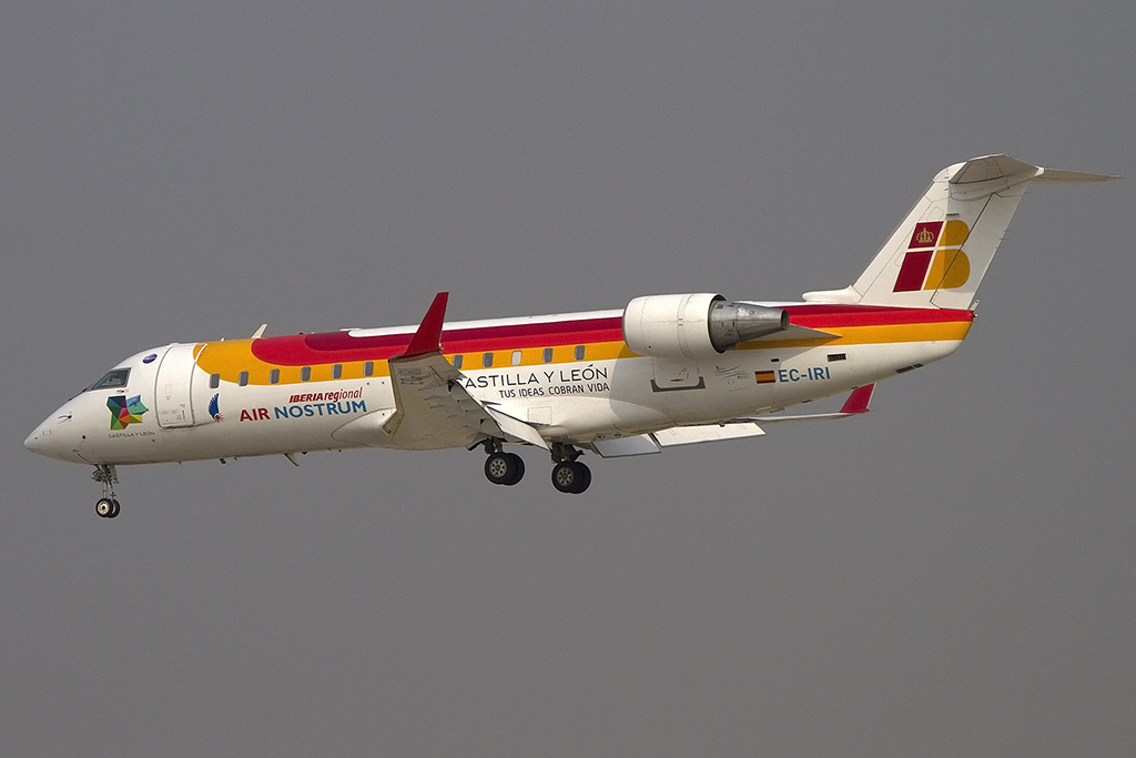Iberia - Air Nostrum, EC-IRI, Bombardier, CRJ-200ER, 08.09.2012, BCN, Barcelona, Spain 

