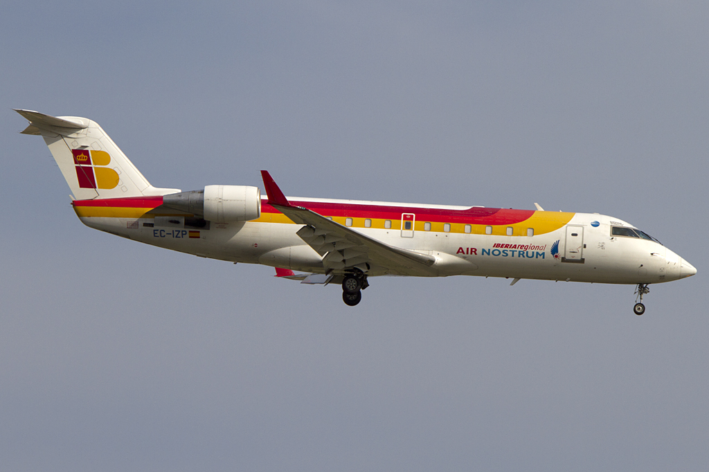 Iberia - Air Nostrum, EC-IZP, Bombardier, CRJ-200LR, 16.06.2011, BCN, Barcelona, Spain 






