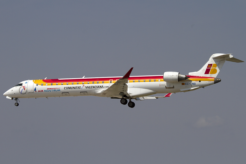 Iberia - Air Nostrum, EC-JNB, Bombardier, CRJ-900ER, 06.09.2010, BCN, Barcelona, Spain 




