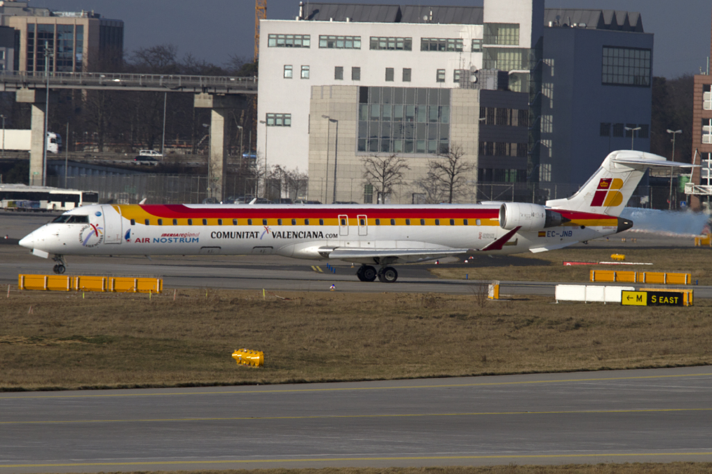 Iberia - Air Nostrum, EC-JNB, Bombardier, CRJ-900, 09.02.2011, FRA, Frankfurt, Germany 




