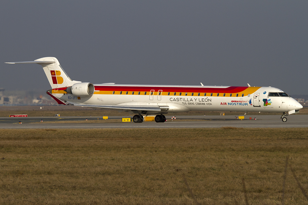 Iberia - Air Nostrum, EC-JTT, Bombardier, CRJ-900, 16.02.2011, FRA, Frankfurt, Germany 



