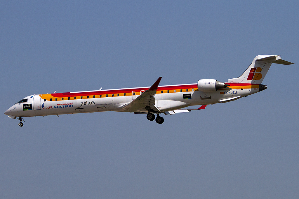 Iberia - Air Nostrum, EC-JZU, Bombardier, CRJ-900, 12.05.2012, BCN, Barcelona, Spain 



