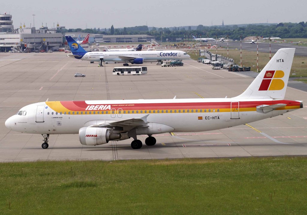 Iberia, EC-HTA, Airbus A 320-200 (Cadaques), 2008.05.22, DUS, Dsseldorf, Germany