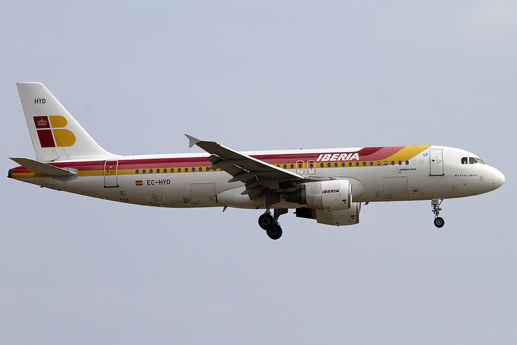 Iberia, EC-HYD, Airbus, A320-214, 08.09.2012, BCN, Barcelona, Spain


