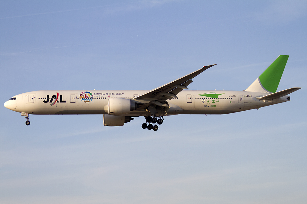 Japan Airlines, JA731J, Boeing, B777-346-ER, 09.02.2011, FRA, Frankfurt, Germany 




