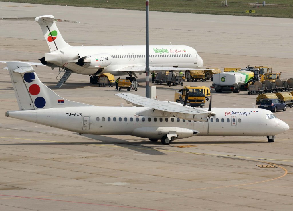 JAT Airways, YU-ALR, ATR 72-200, 2009.09.25, STR, Stuttgart, Germany