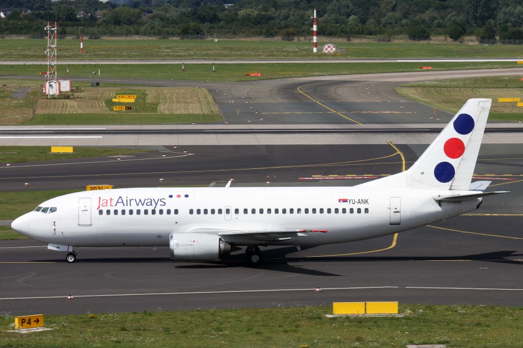 JAT Airways, YU-ANK, Boeing, 737-300, 11.08.2012, DUS-EDDL, Dsseldorf, Germany 