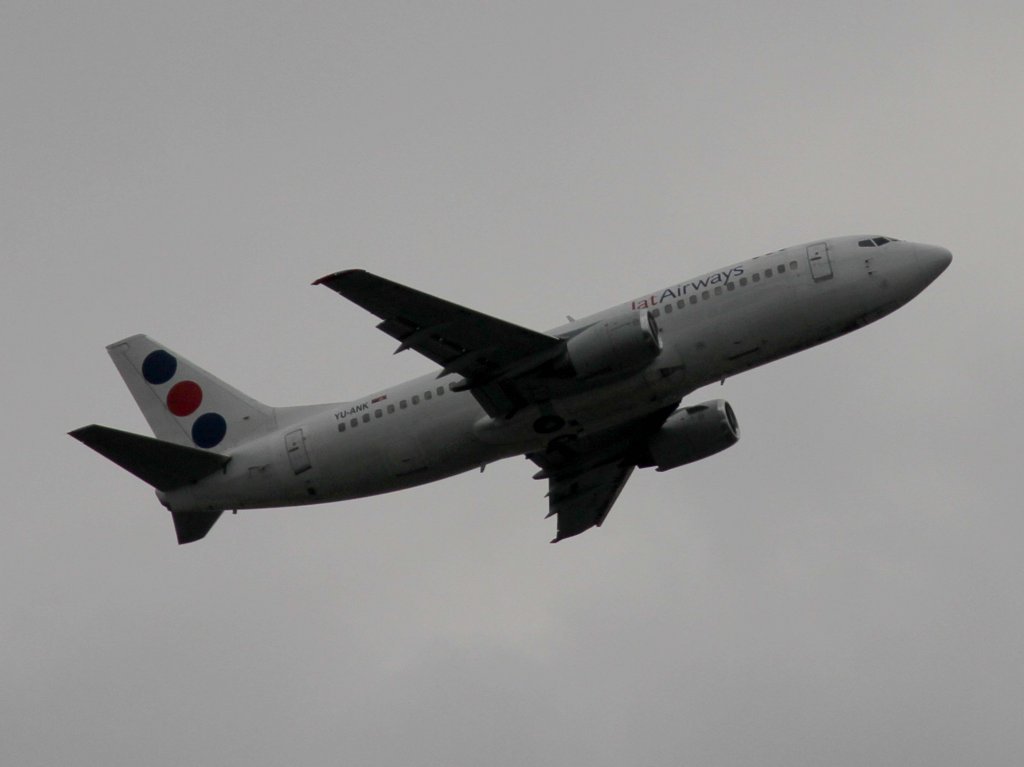 JAT Airways, YU-ANK, Boeing, 737-500, 11.03.2013, DUS-EDDL, Dsseldorf, Germany 