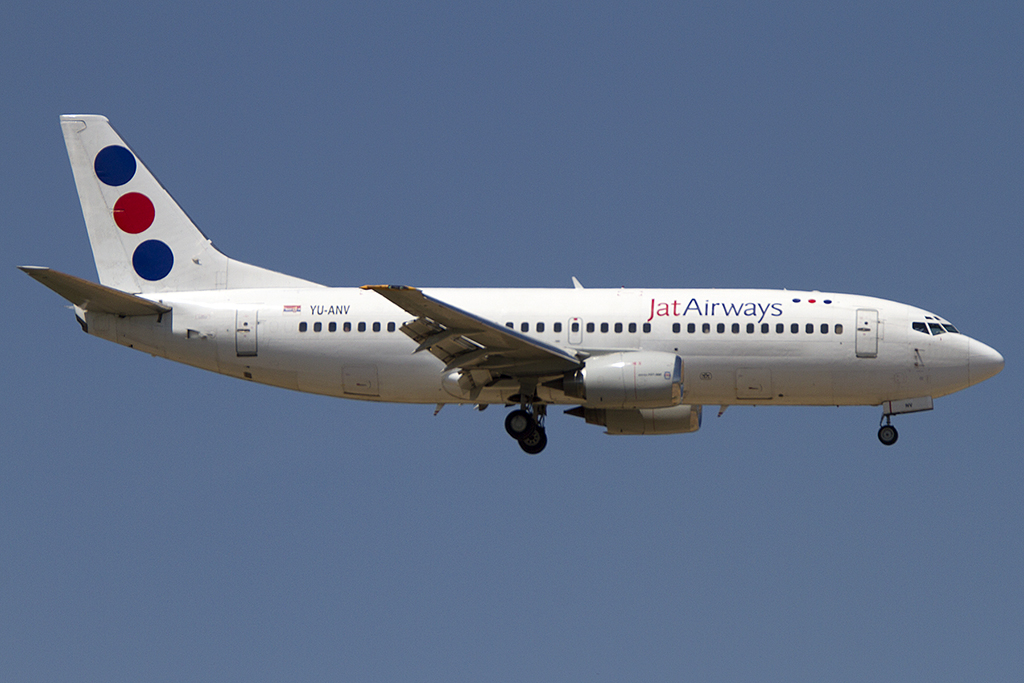 JAT, YU-ANV, Boeing, B737-3H9, 26.05.2012, FRA, Frankfurt, Germany 





