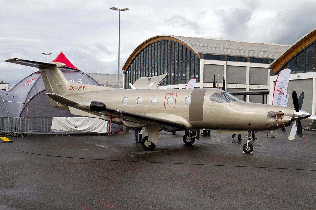 Jetfly, LX-JFR, Pilatus, PC-12-47, 21.04.2012, FDH, Friedrichshafen, Germany




