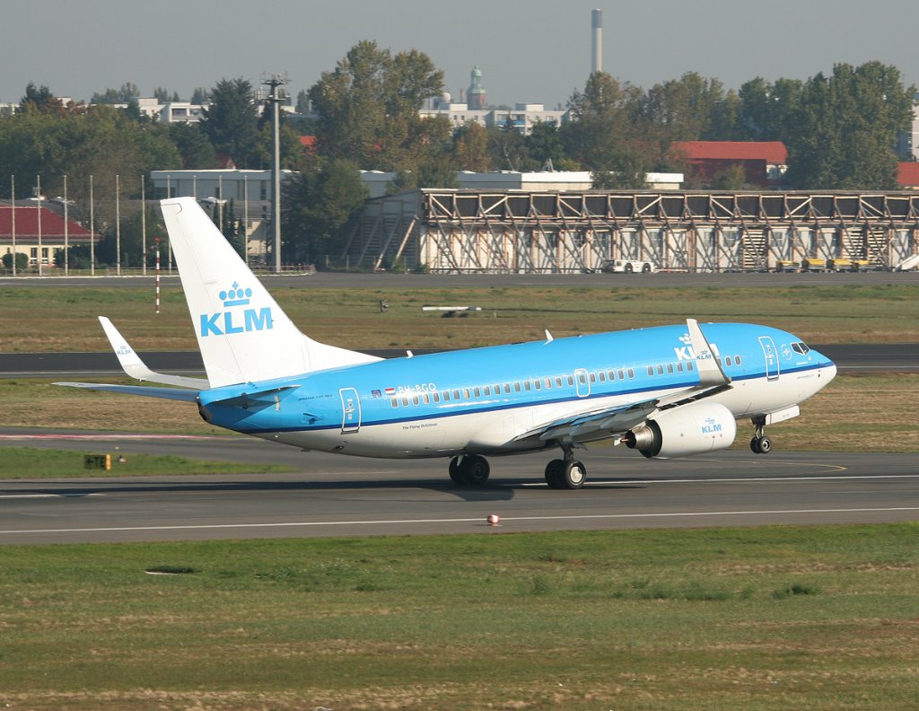 KLM B 737-7K2(WL) PH-BGQ beim Start in Berlin-Tegel am 25.09.2011