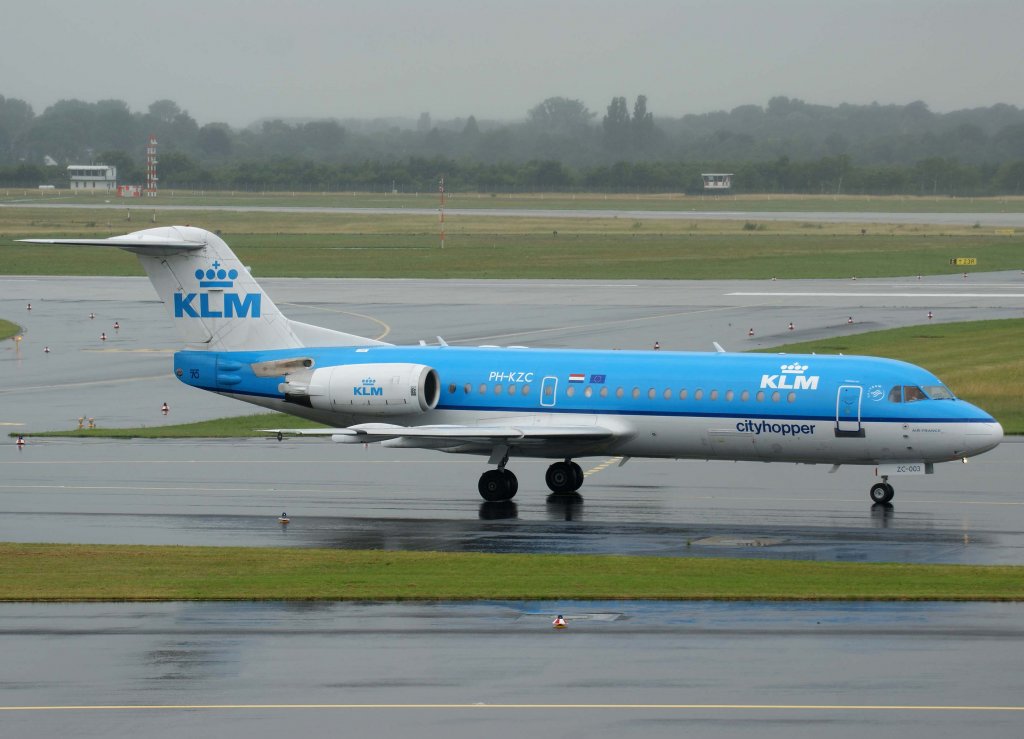 KLM-Cityhopper, PH-KZC, Fokker 70, 20.06.2011, DUS-EDDL, Dsseldorf, Germany 

