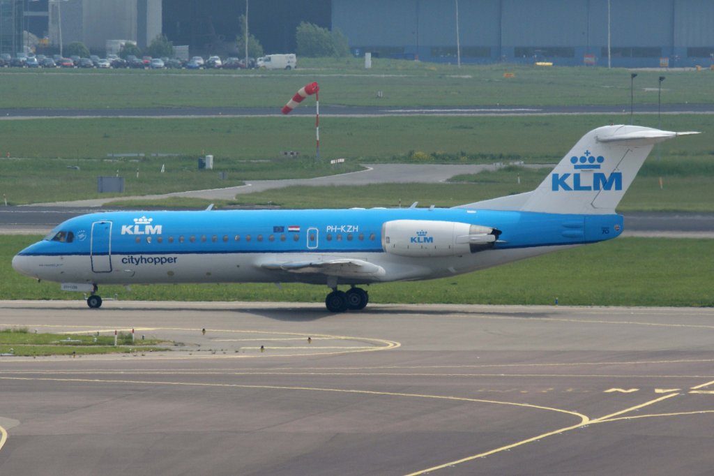 KLM cityhopper, PH-KZH, Fokker, 70, 25.05.2012, AMS-EHAM, Amsterdam (Schiphol), Niederlande 