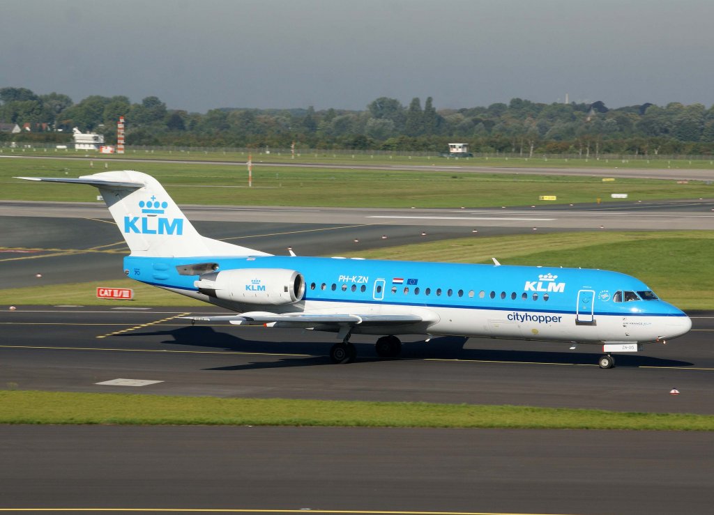 KLM-Cityhopper, PH-KZN, Fokker 70, 2010.09.22, DUS-EDDL, Dsseldorf, Germany 

