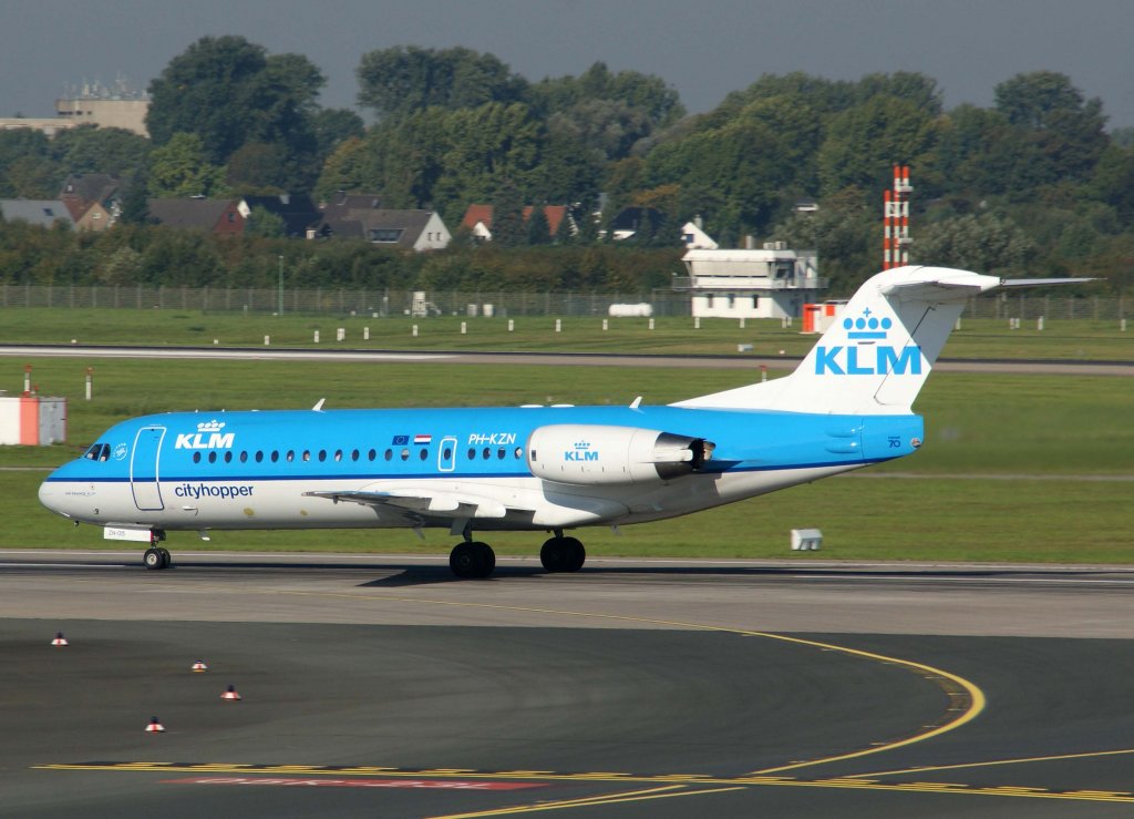 KLM-Cityhopper, PH-KZN, Fokker 70, 2010.09.22, DUS-EDDL, Dsseldorf, Germany 

