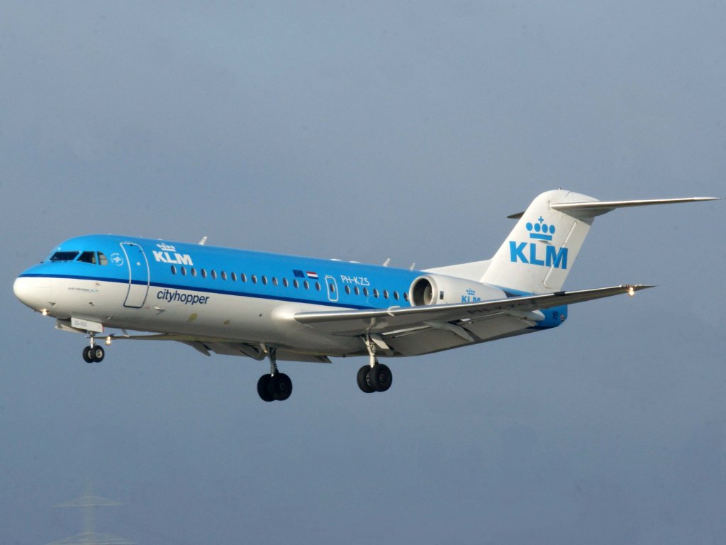 KLM cityhopper, PH-KZS, Fokker, 70, 13.11.2011, DUS-EDDL, Düsseldorf, Germany