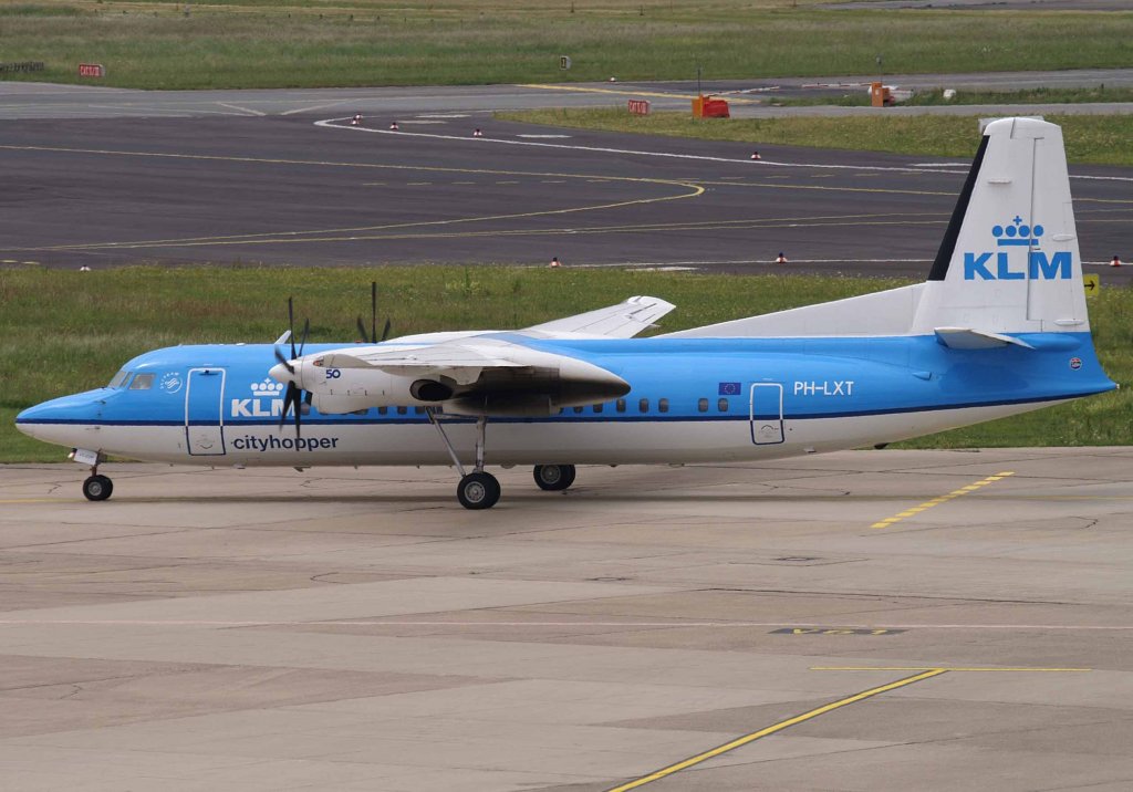 KLM - cityhopper, PH-LXT, Fokker F 50, 2008.05.22, DUS, Dsseldorf, Germany
