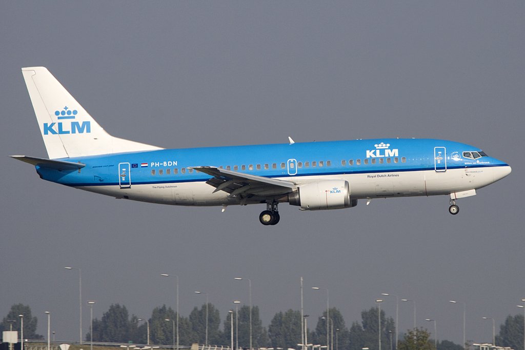 KLM, PH-BDN, Boeing, B737-306, 19.09.2009, AMS, Amsterdam, Niederlande

