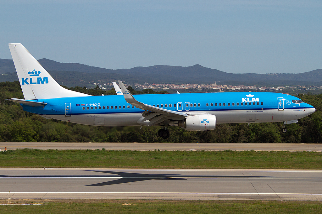 KLM, PH-BXG, Boeing, B737-8K2, 10.05.2012, GRO, Girona, Spain 



