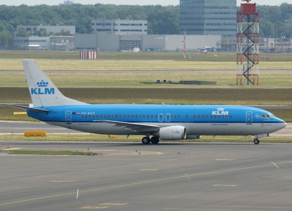 KLM Royal Dutch Airlines, PH-BDZ  Christophorus Columbus , Boeing 737-400, 2010.06.26, AMS-EHAM, Amsterdam (Schiphol), Niederlande
