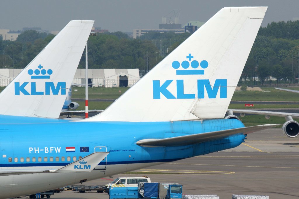KLM Royal Dutch Airlines, PH-BFW  Shanghai - City of Shanghai , Boeing, 747-400 M (Seitenleitwerk/Tail), 25.05.2012, AMS-EHAM, Amsterdam (Schiphol), Niederlande 
