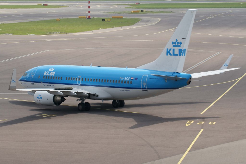 KLM Royal Dutch Airlines, PH-BGE  Ortolaan - Ortolan Bunting, Boeing, 737-700 wl, 25.05.2012, AMS-EHAM, Amsterdam (Schiphol), Niederlande 