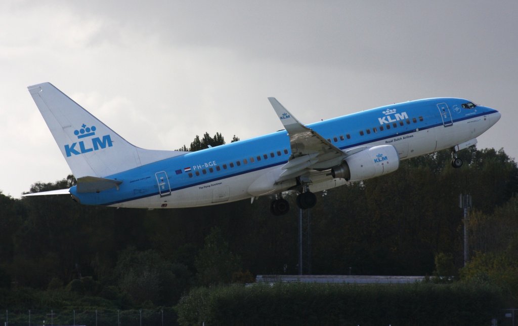 KLM Royal Dutch Airlines,PH-BGE,(c/n30371),Boeing 737-7K2(WL),09.10.2012,HAM-EDDH,Hamburg,Germany