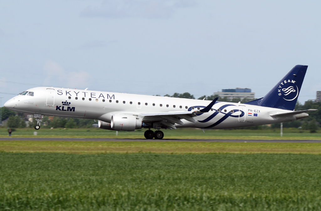KLM Skyteam Embrear E190 AMS 05.06.2012