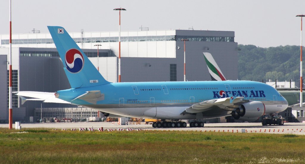 Korean Air,F-WWSZ,Reg.HL-7621,(c/n0126),Airbus A380-861,11.06.2013,XFW-EDHI,hamburg-Finkenwerder,Germany