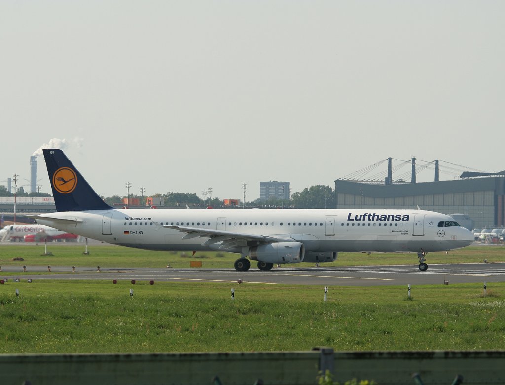 Lufthansa A 321-231 D-AISV  Bingen  kurz vor dem Start in Berlin-Tegel am 17.09.2011