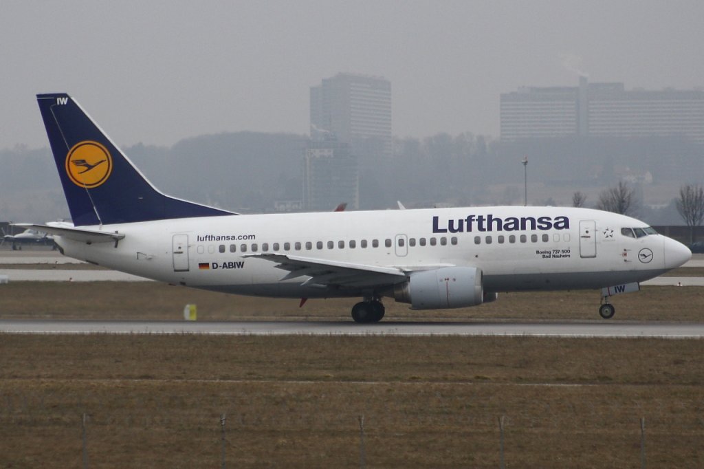 Lufthansa 
Boeing 737-530 
D-ABIW 
STR Stuttgart [Echterdingen], Germany
06.03.11