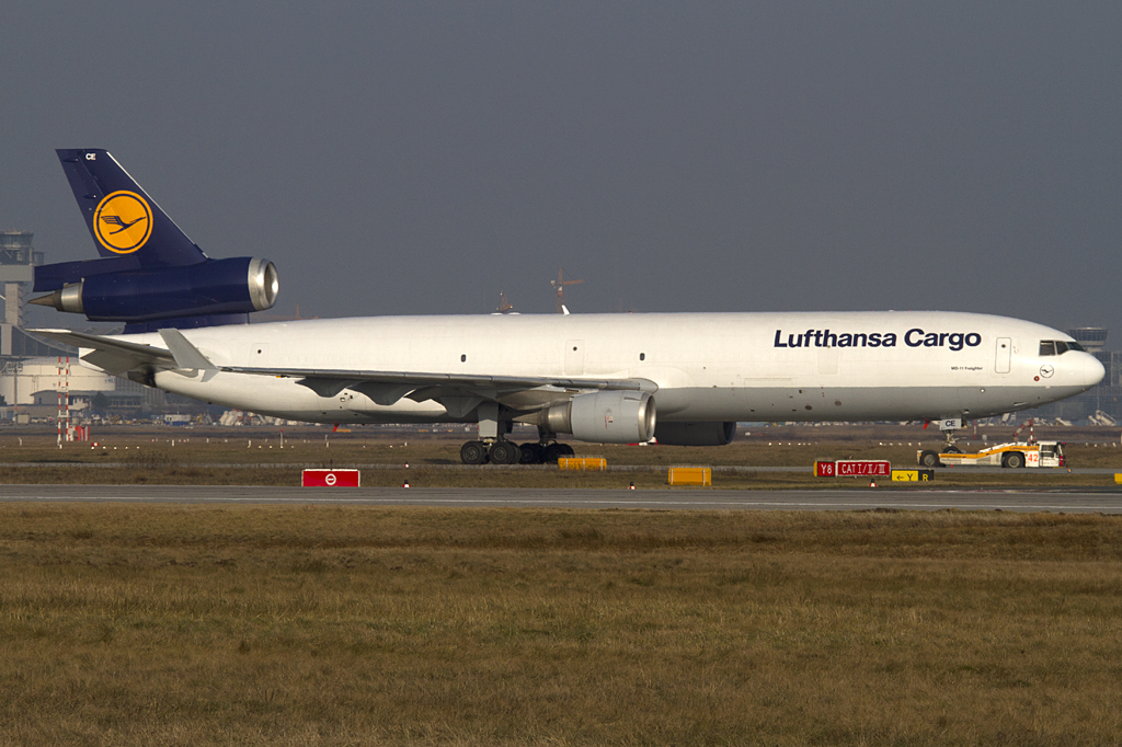 Lufthansa - Cargo, D-ALCE, McDonnell Douglas, MD11F, 16.02.2011, FRA, Frankfurt, Germany




