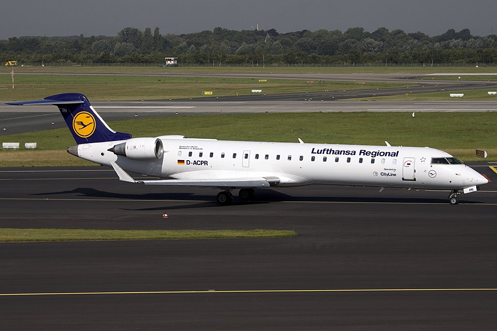 Lufthansa City-Line, D-ACPR, Bombardier, CRJ-700, 26.08.2009, DUS, Duesseldorf, Germany 


