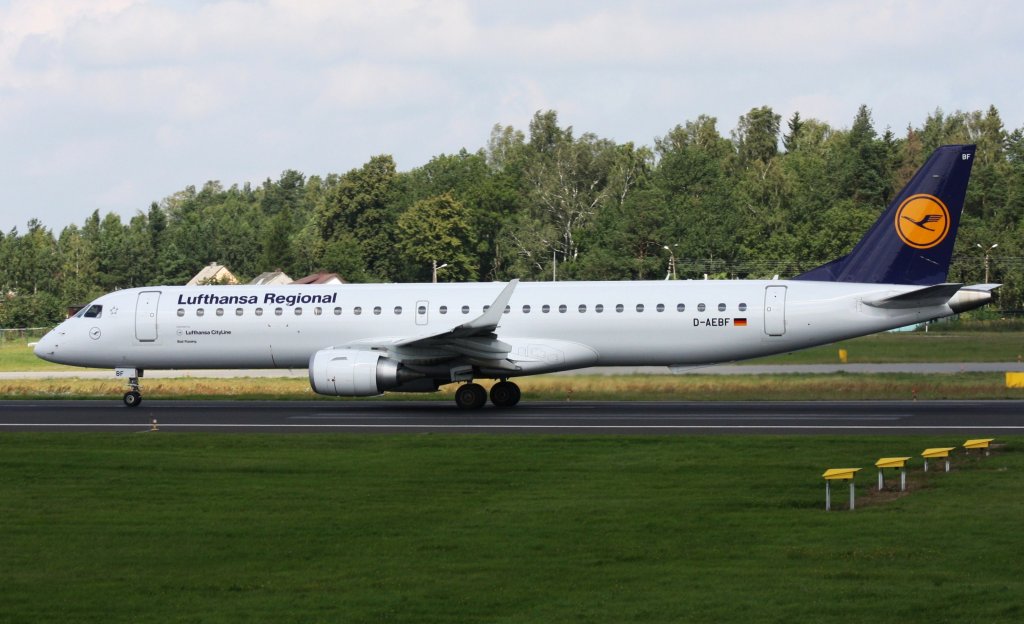 Lufthansa City Line,D-AEBF,(c/n190000411),Embraer ERJ-190-200LR,21.08.2012,GDN-EPGD,Gdansk,Polen